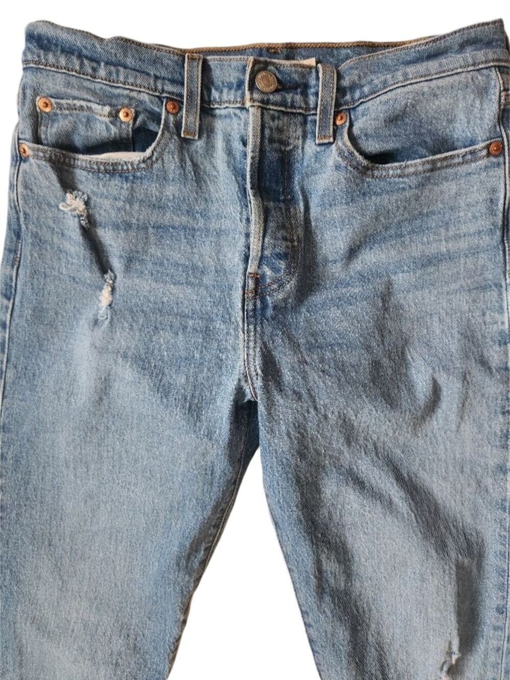 Levi's Jeans Wedgie Icon Fit Ankle Jeans - High Rise - Size 28 Premium Cotton - Picture 3 of 16